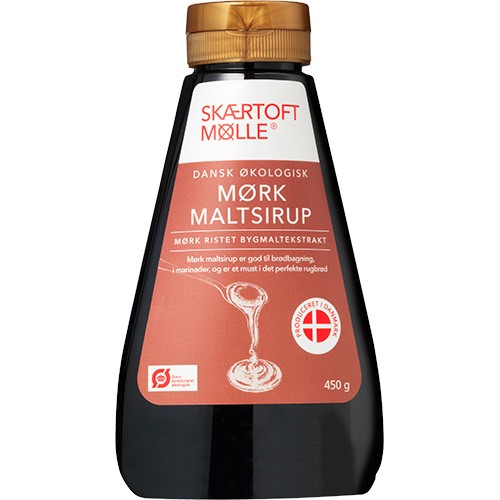 Maltsirup Mørk økologisk   450 Gram     fra Skærtoft Mølle
