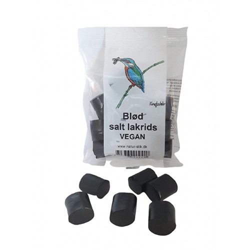 Blød Salt Lakrids Vegan   80 Gram     fra Kingfisher