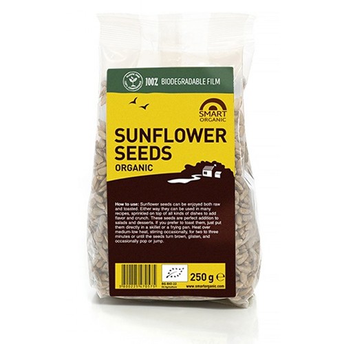 Solsikkefrø økologisk   250 Gram fra Smart Organic