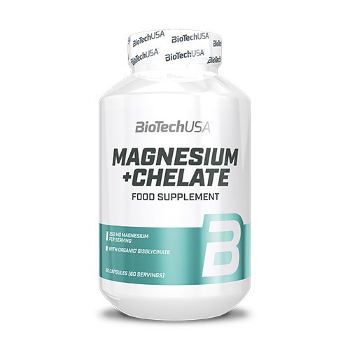 Magnesium + Chelate   60 Kapsler fra Biotechusa