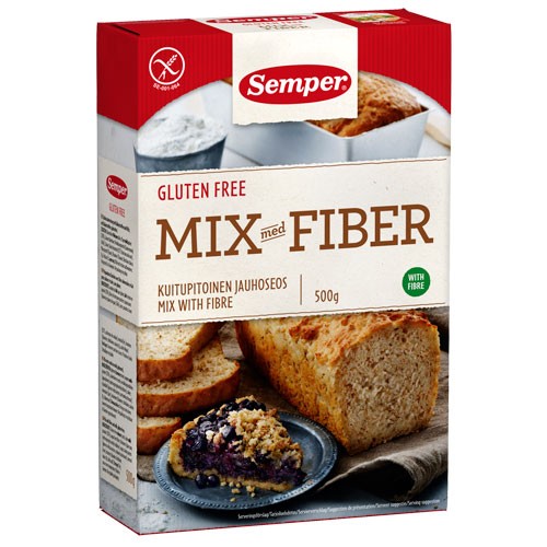Brødmix Med Fiber Glutenfri    500 Gram     fra Semper