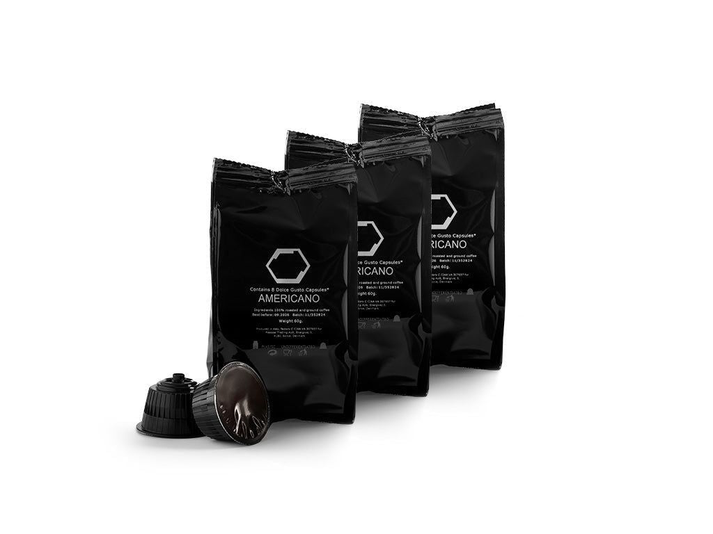 Americano     96 Kapsler fra Onyxcookware Eu