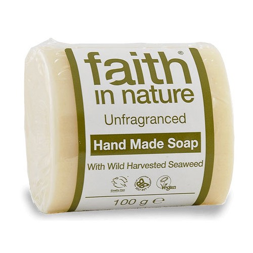 Fast Sæbe Uparfumeret   100 Gram     fra Faith In Nature
