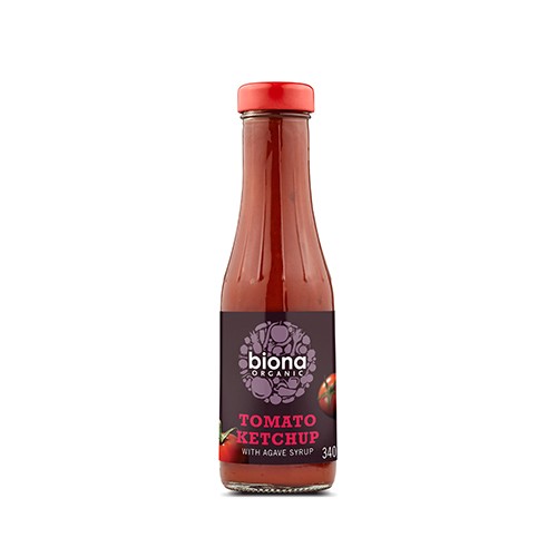 Ketchup Sødet M. Agave økologisk   340 Gram     fra Biona Organic