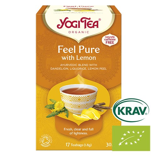 Tea Feel Pure With Lemon   økologisk    17 Breve     fra Yogi