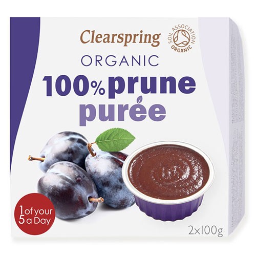 Blomme Puré 2 X 100 Gr økologisk   200 Gram fra Clearspring