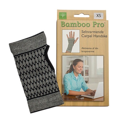 Carpal Handske, Selvvarmende Str. Xs     1 Styk     fra Bamboo Pro
