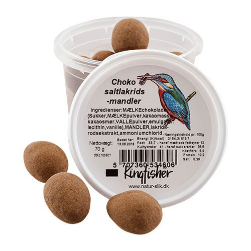 Choko Saltlakrids Mandler fra Kingfisher